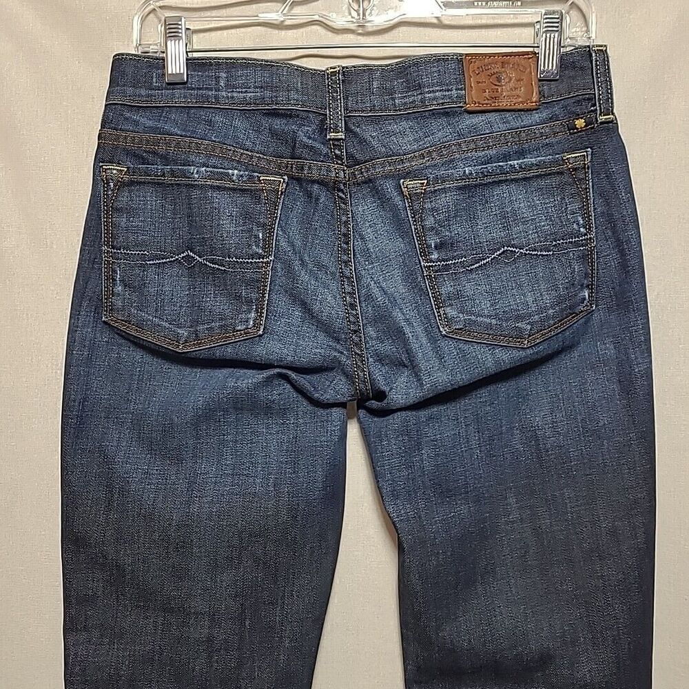 Lucky Brand Women's Zoe Skinny Jeans Size 6/28 Regular Dark Wash Low Rise - Picture 5 of 15